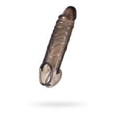 Насадка ToyFa XLover, для увеличения размера, TPE, черная, 15,5 см