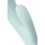 Нереалистичный вибратор Satisfyer Triple Oh, силикон, голубой, 24 см