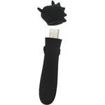 Вибропуля Unihorn USB - Wild Spirit со стимуляцией язычком, черный