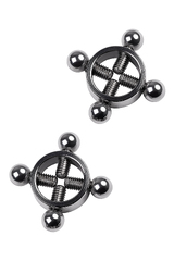 Зажимы для сосков Metal by TOYFA, металл, серебряные, 2,6 см (2 шт)
