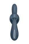 Вибратор и ротатор с функцией нагрева Satisfyer Heat Flex 4, силикон, серый