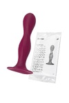 Фаллоимитатор Satisfyer Double Ball-R, силикон, бордовый, 18 см
